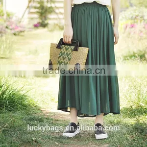 Embroidery Straw Bags New Arrival Fashion Women Handbag Plastic Handle Cute Straw Bag thumbnail-1