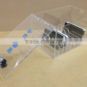 Clear Acrylic Mobile Phone Storage Box thumbnail-2