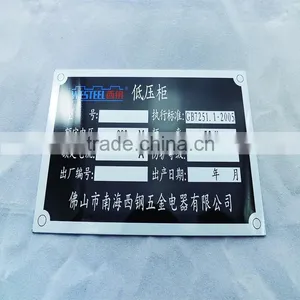 Aluminum Printing Nameplate, Decorative Aluminum Sheet Metal Nameplate Printed thumbnail-3