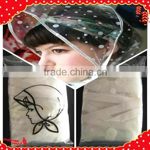 PE Rain Bonnet/plastic Disposbale Rain Bonnet/plastic Fashion Rain Bonnets thumbnail-4