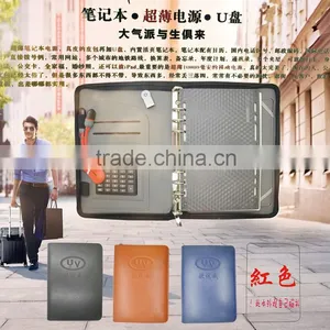 Mulit-fuction Factory Direct Business Zippered Leather Portfolio thumbnail-5
