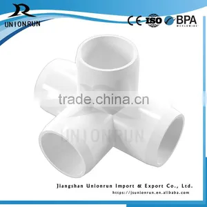 Hot Sale 3/4 Inch 4 Way Tee PVC Fitting Tee Joint Pipe Tube Pipe Fittings thumbnail-4