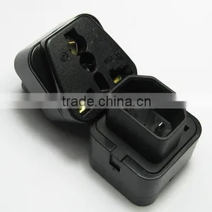 Worldwide Universal to IEC320 C14 Male Power Plug Adapter thumbnail-1