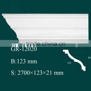 High Density Waterproof European-style Decorative PU Plain Cornice Mouldings thumbnail-1