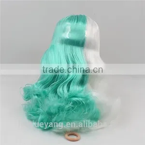 New Arrival Blue and White Deep Wavy Neo Blythe Doll Wigs thumbnail-3