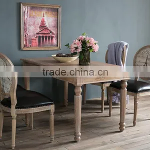 Antique Royal Solid Wood Dining Table Sets for Homes thumbnail-2