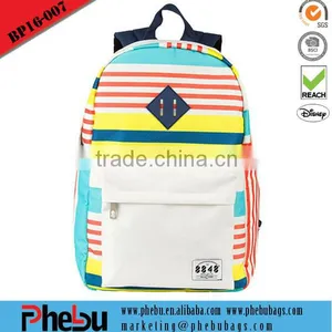 2016 Newest Stripe Leisure Backpack(BP16-007) thumbnail-1