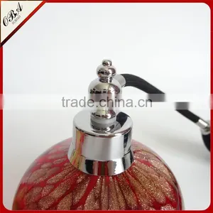 Handmade Red Gold Pot Air Bag Glass Perfume Bottle / Wholesale 80ml Empty Glass Air Bag Atomizer Perfume Bottle thumbnail-4