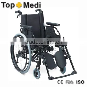 Rehabilitation Therapy Supplies Floding Manual Transit Wheelchair thumbnail-1