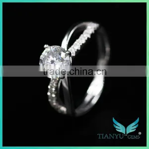 Moissanite Fire Solitaire Ring Color Moissanite Sic Silicon White Color Jcpenney Moissanite Jewelry thumbnail-1