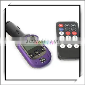 Car Audio MP3 cd Player Adapter With FM Modulator Purple thumbnail-1
