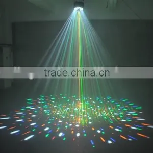 3-in-1 LED Strobe Laser Stage Light 8 Patterns Mini RG Laser thumbnail-2