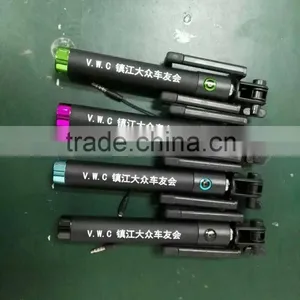 Custom Logo Printed Selfie Stick With Bluetooth Remote Control Shutter Button Universal Monopod Selfie Stick thumbnail-1