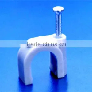Round Circle Nail Cable Clips thumbnail-1