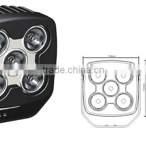 50W 5pcs*10W Led Work Light for 4*4 Suv Off-road Atvs Car Accessories thumbnail-1