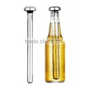 Beer Chiller Stick Pack of 2 Stainless Steel Bottle Wine Beverage Cooler Cooling Sticks thumbnail-1
