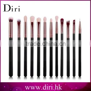 12pcs Rose Gold Pony Hair Comestic Powder Makeup Brushes Sets thumbnail-1