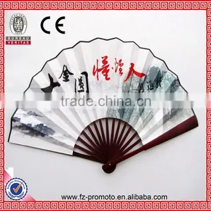 Popular OEM Avalible Gift Bamboo Craft Fan With Custom Printing and Logo thumbnail-5