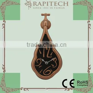 New Product Water Tap Shaped Polyresin Garden Clock thumbnail-3