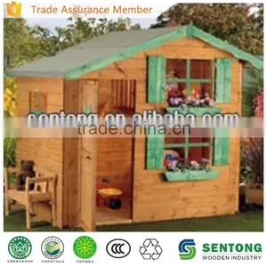 2015 Two-storey Spacious Children Wooden Playhouse thumbnail-1