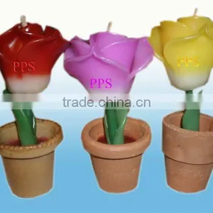 Aroma Candle Flower Rose thumbnail-1