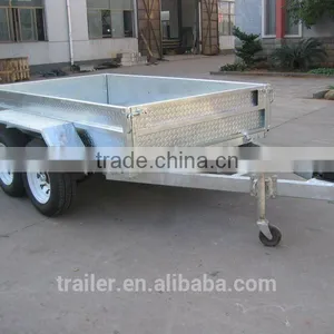 Australia Hot Sales 8x5ft Fully Welded Farm Used Heavy Duty Tandem Trailer thumbnail-6
