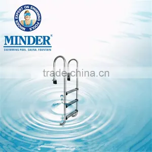 MU Series AISI 304 and 316 Swimming Pool Stainless Steel Step Ladders thumbnail-1