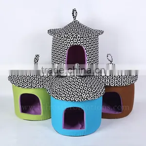 Hot Sale Fabric Folding Indoor Cat House thumbnail-2