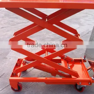 100KG Hand Hydraulic Scissor Lift Table Truck thumbnail-2
