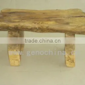 Fiberglass Garden Furniture Long Wooden Bench thumbnail-1