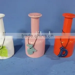 Hot Selling Ceramic Spring Color Shiny Flower Vase Decoration thumbnail-1