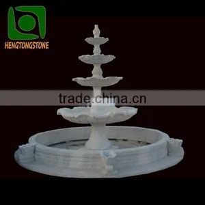 Carved Marble Garden Fountain With Four Tiers thumbnail-1