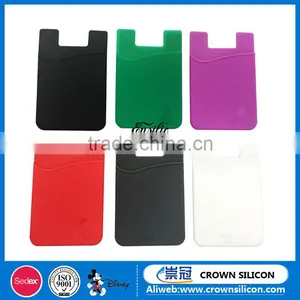 Custom 3m Adhesive Stickers Silicone Mobile Card Holders thumbnail-4