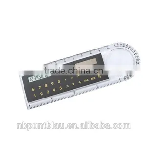 10cm Ruler With 8 Digitals Solar Power Calculator and Magnifier thumbnail-1