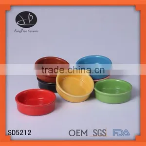 Tapas Dishes 3 Pcs Ceramic Sauce Dish Snack Dish,small Color Dish,snack Set,factory Cruet Wholesale thumbnail-1