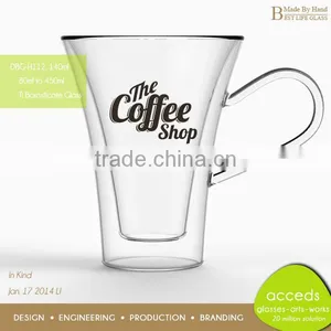 Customized Printing New Doube Wall Glass Milk Cup thumbnail-4