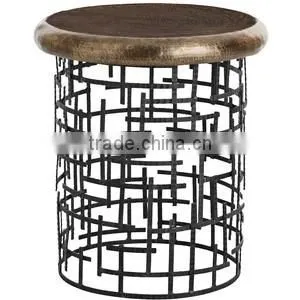 Metal Furniture Hammered Stool thumbnail-2