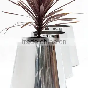 FO-9024 Stainless Steel Conical Garden Pot thumbnail-1