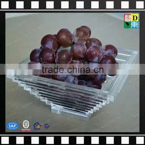 Hot Sale Acrylic Fruit Tray Snakes Tray in Food Grade From Shenzhen Yidong thumbnail-1