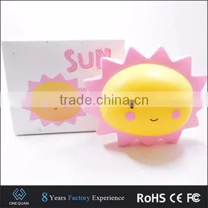LED Baby Sun Toy Night Light Room Decorative Smile Lamp thumbnail-1