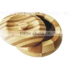 Custom Round Bamboo Ashtray thumbnail-2