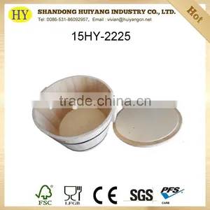 Custom Natural Wooden Rice Bucket Wholesale thumbnail-3