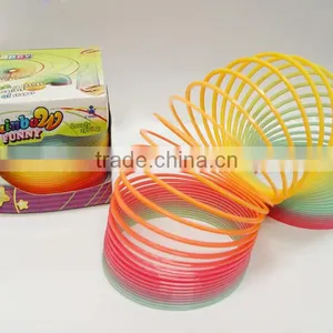 Good Quality Plastic Rainbow Spring Toys Educational Classic Toys for Kids/promotional Toys Raibow Circle thumbnail-1