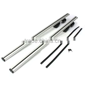 Universal Lockable Aluminum Alloy Car Top Roof Rack Cross Bars Rails thumbnail-1