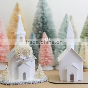 DIY Putz Church Ornament Kit Christmas Decoration thumbnail-3