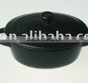 Stoneware Casserole Oval Shape thumbnail-1