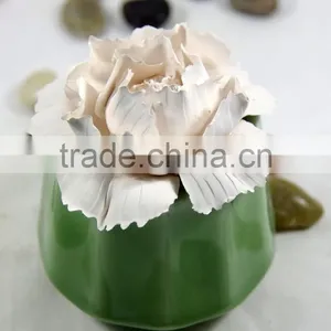 Natural Lavender Scented Plaster Flower Fragrance Diffuser With Ceramic Bottle thumbnail-2