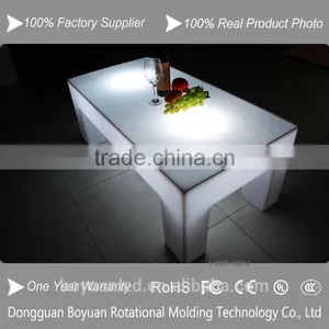 Elegant Plastic Table With Led Light, Nightclub Led Furniture, Color Changeable Bar Table thumbnail-5