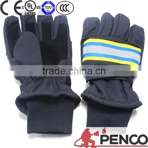 Aramid Fire Retardant Hand Protection Urban Traffic Riding Reflective Traffic Fireman Gloves thumbnail-1