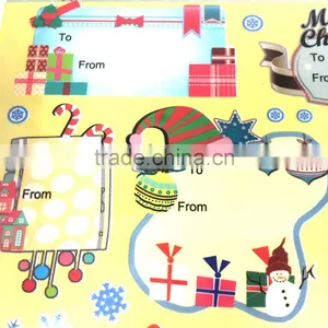 Gift Tag Rub-on Transfer Sticker, Gift Tag Sticker, Christmas Gift Sticker thumbnail-2
